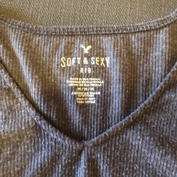 Soft and sexy grey ribbed body suit - Picture 2 of 2